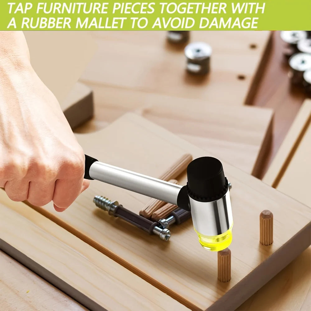 Double-Sided Rubber Mallet