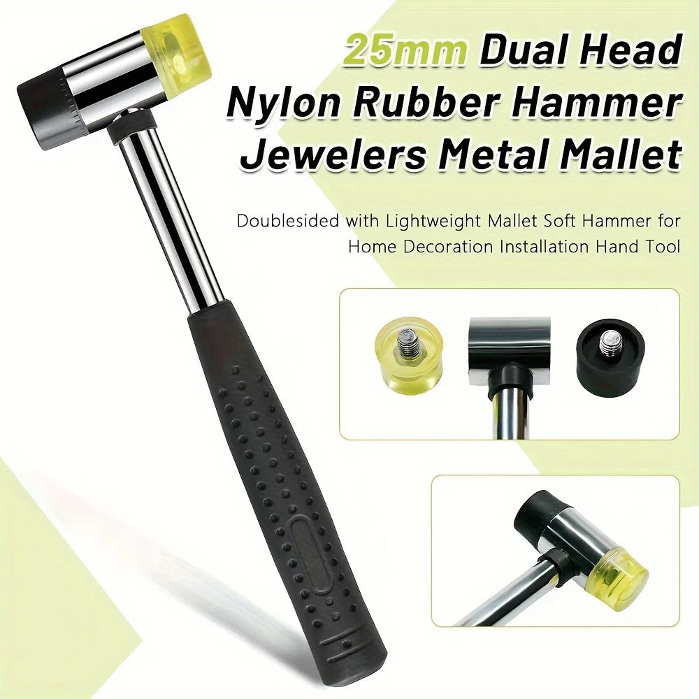 Double-Sided Rubber Mallet