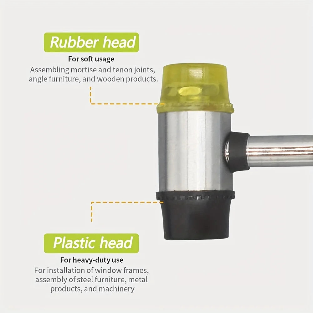 Double-Sided Rubber Mallet