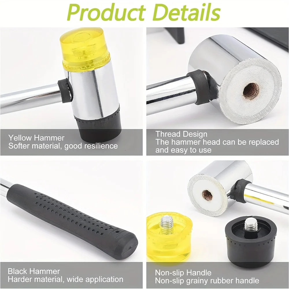 Double-Sided Rubber Mallet