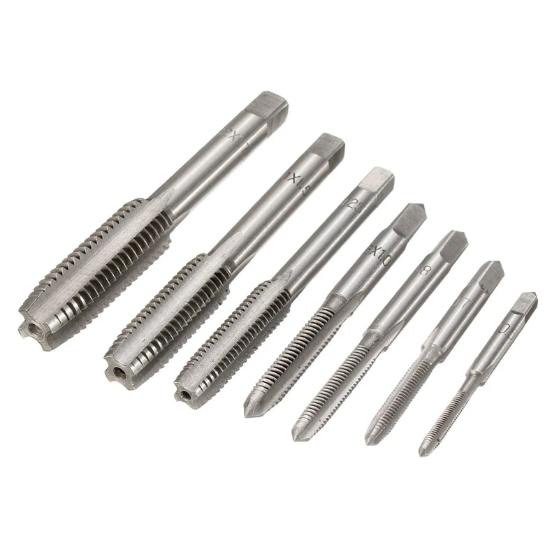 7PCS M3-M12 HSS Metric Tap Set