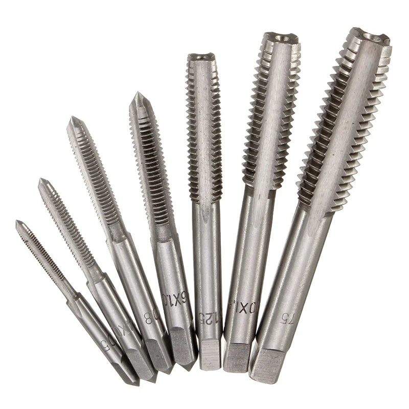 7PCS M3-M12 HSS Metric Tap Set