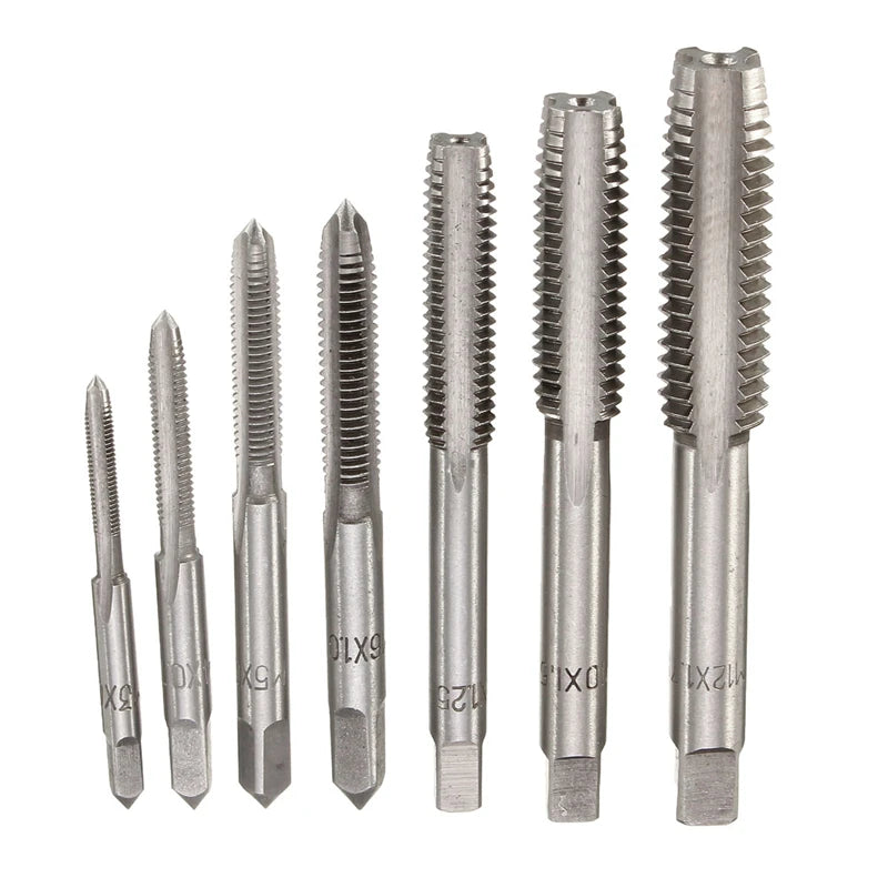 7PCS M3-M12 HSS Metric Tap Set