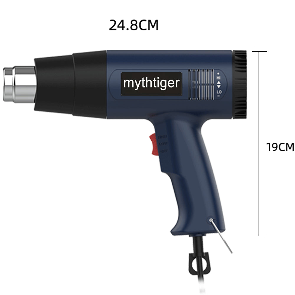 2000W Adjustable Heat Gun with 4 Nozzles – 60°C to 600°C  Bullet