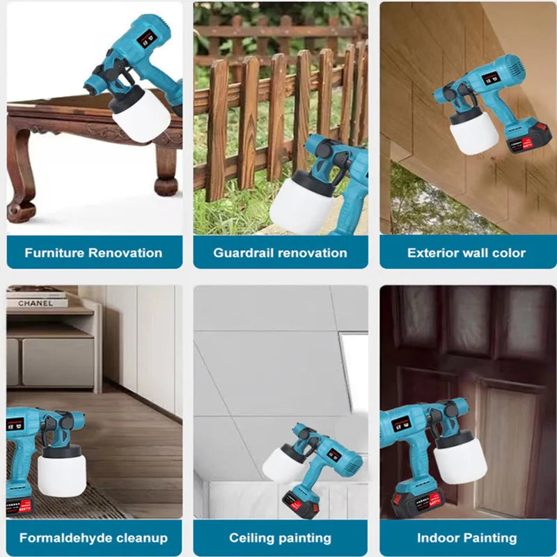 800ML Cordless Electric Spray Gun