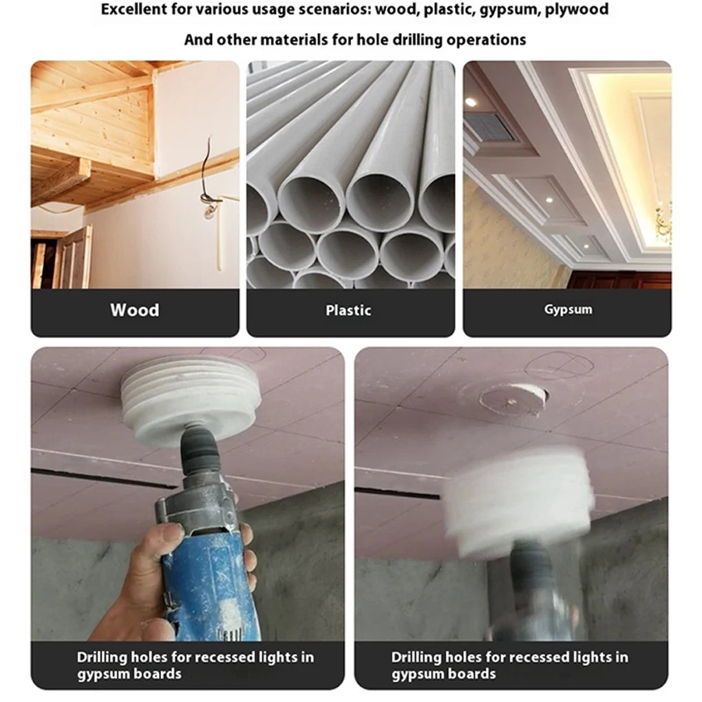 Bimetal Hole Saw Kit with Dust Collection – For Recessed Lights & Drywall