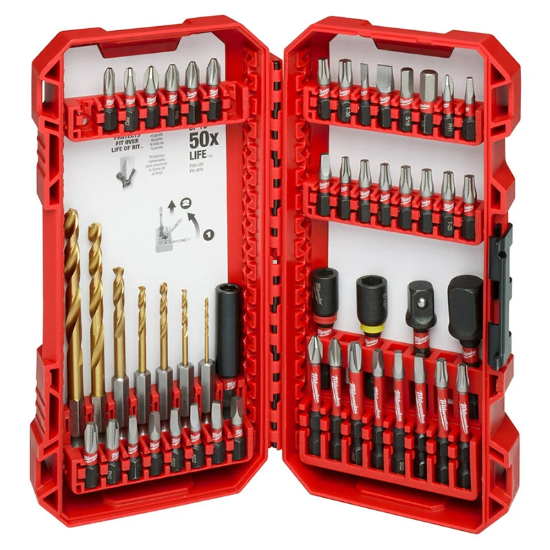 Milwaukee 48-32-4013 SHOCKWAVE 50-Piece Impact Duty Drill & Drive Bit Set