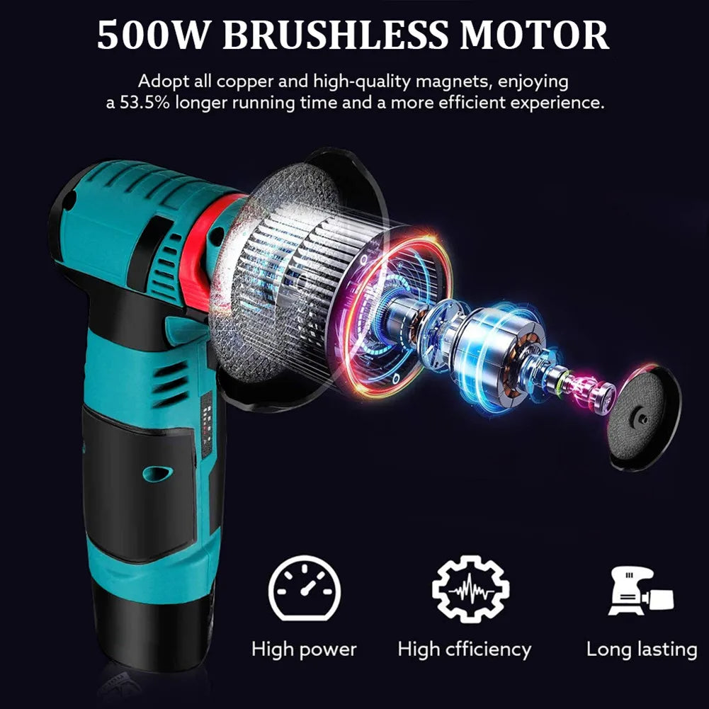 12V Cordless Angle Grinder – 19,500RPM Cutting & Polishing Tool