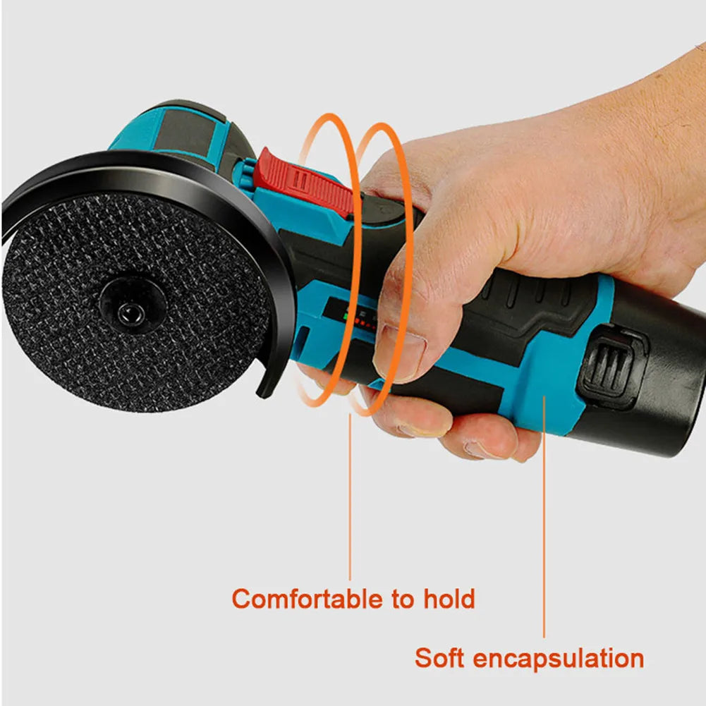12V Cordless Angle Grinder – 19,500RPM Cutting & Polishing Tool