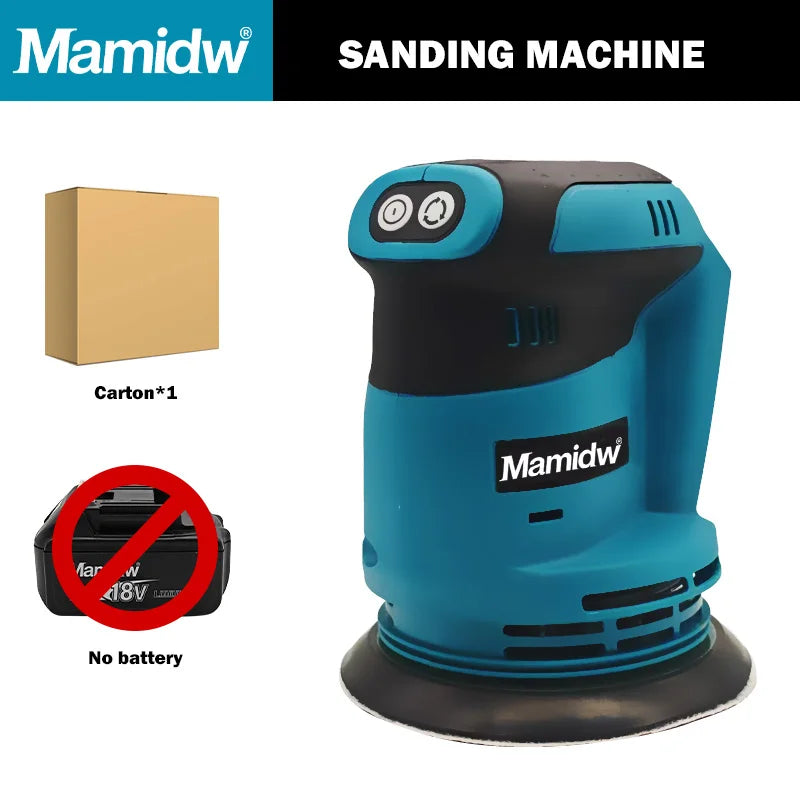 Mamidw 18V Cordless Orbital Sander – For Makita Battery