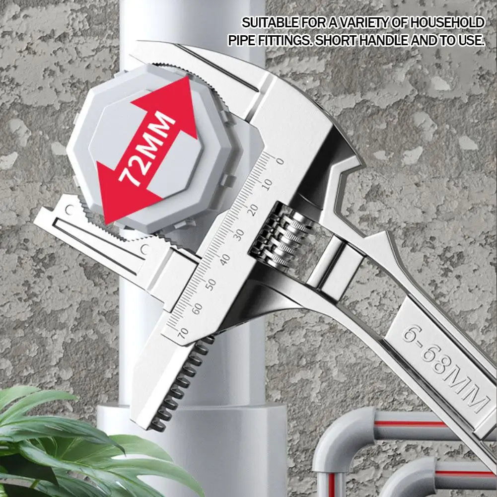 Universal Adjustable Pipe Wrench 6–68mm