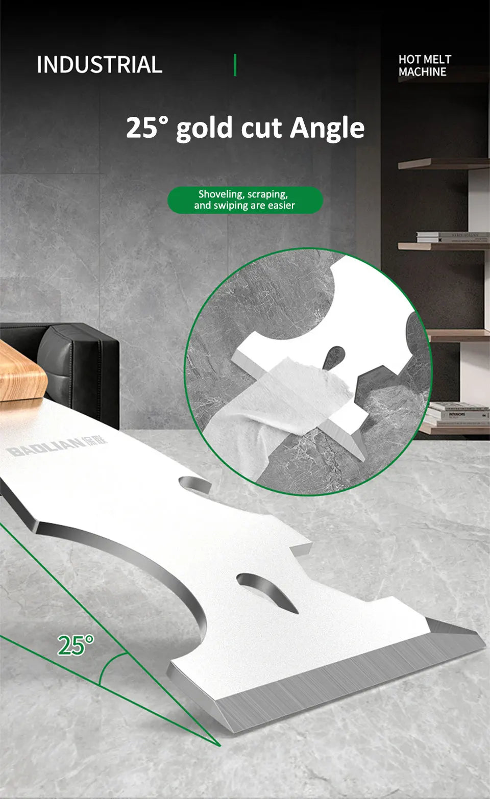 Stainless Steel Painter Scraper with Hammerhead