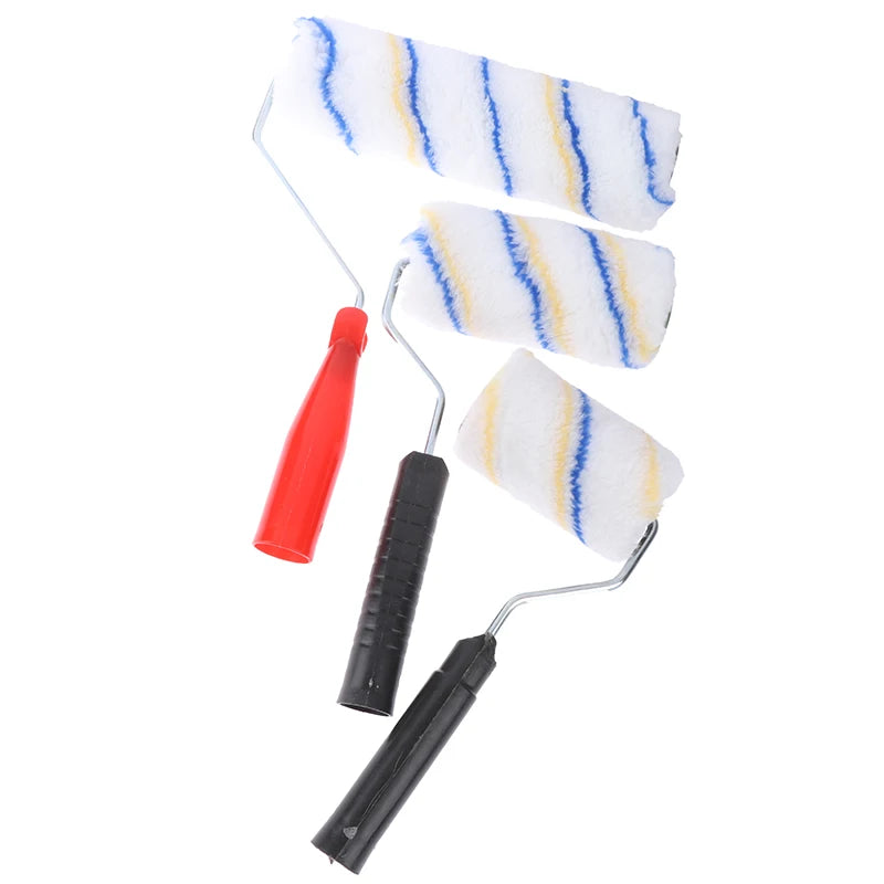 4", 6", 9" Paint Roller Brush with Short & Long Handle for Wall Painting