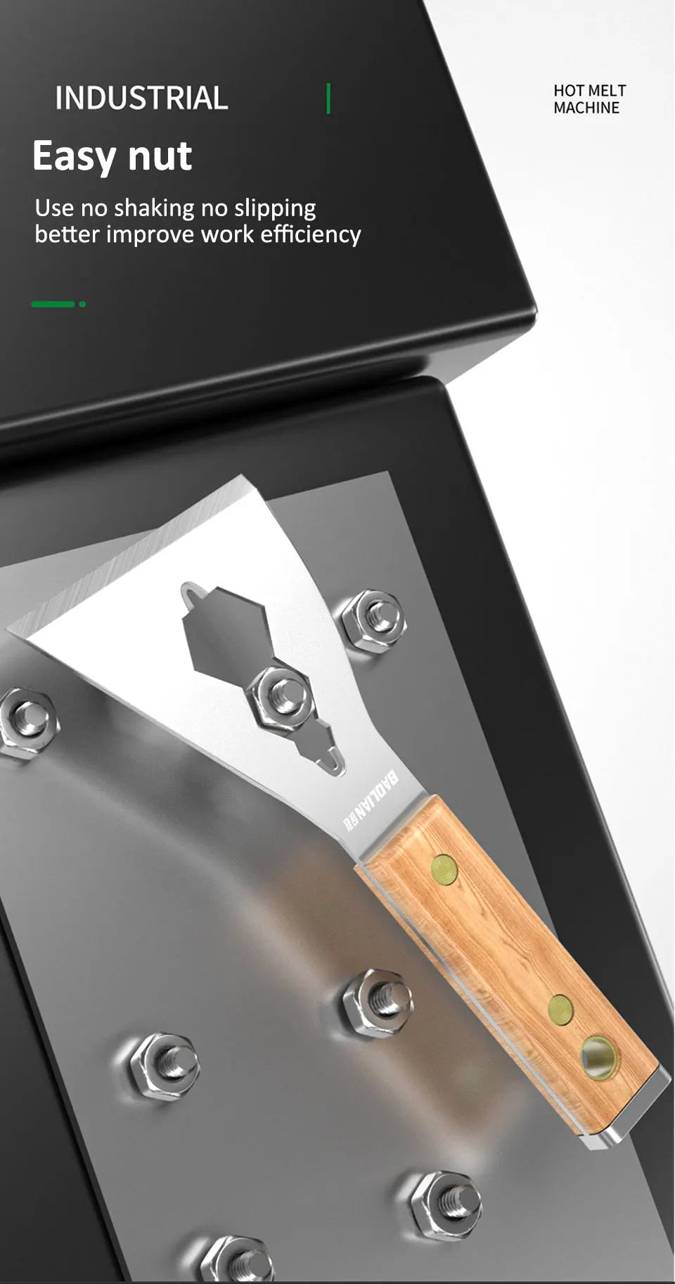 Stainless Steel Painter Scraper with Hammerhead