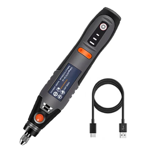 35W USB Cordless Rotary Tool Dremel DIY Mini Drill Engraving Pen Electric 3 Speed Mini Wireless Drill Set 8500r-21000r/min