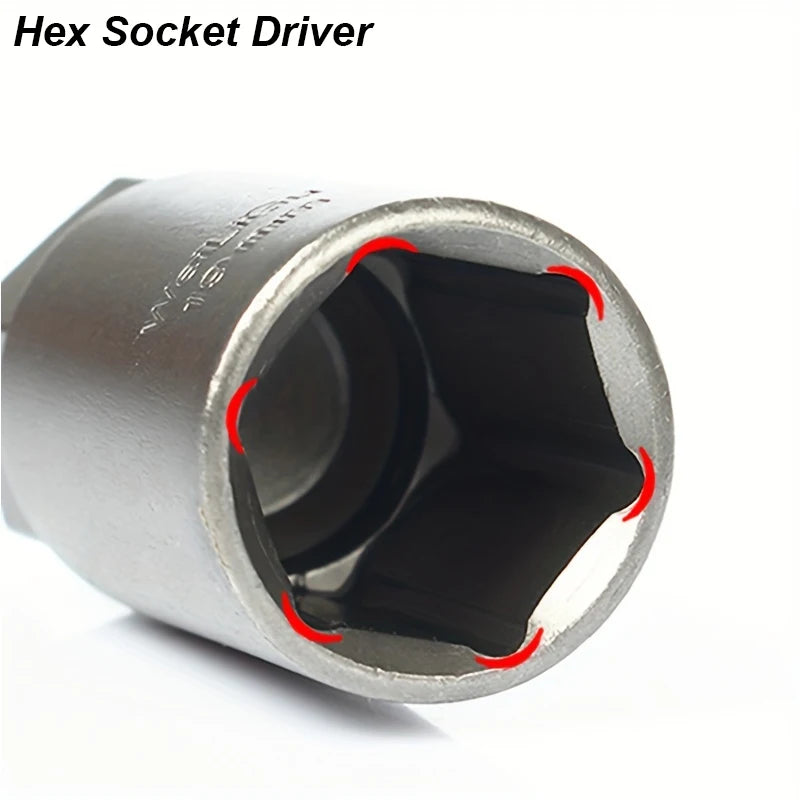 Hexagon Socket Screw Bolt Driver Wrench Adapter Set