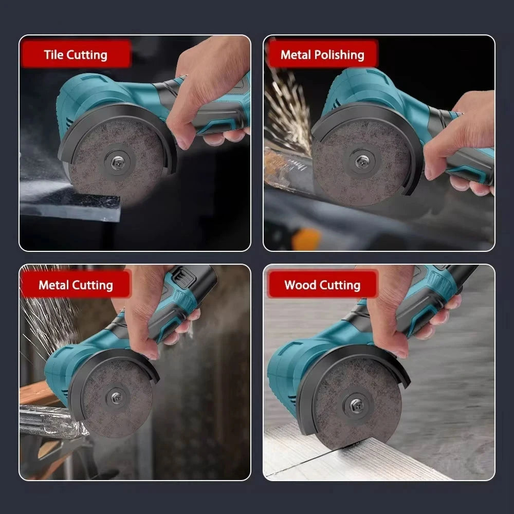 12V Cordless Angle Grinder – 19,500RPM Cutting & Polishing Tool