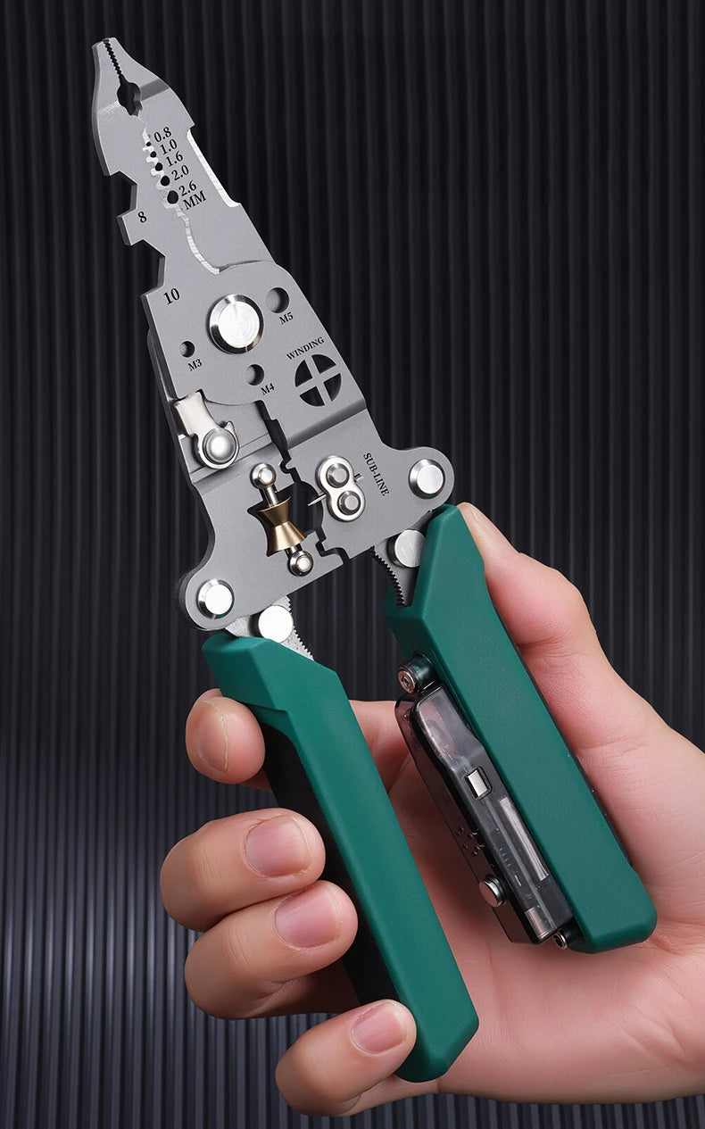 Multifunctional Wire Stripper Tool with Electrical Test Pen