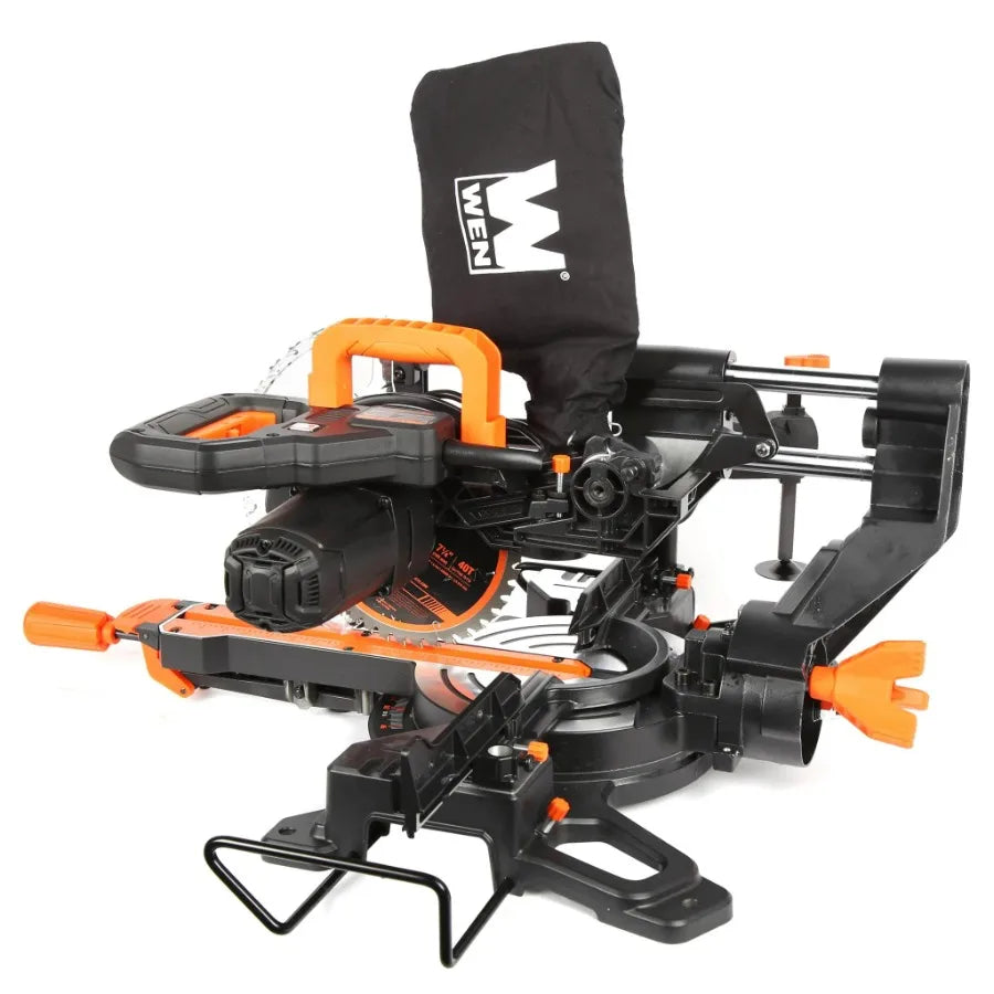 WEN 9.5A 7.25-Inch Sliding Compound Miter Saw with LED Guide