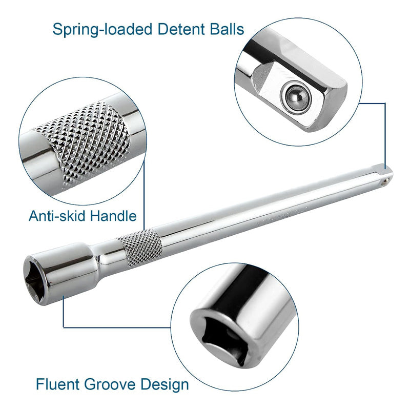 1/4" 3/8" 1/2" Drive Extension Bar Set