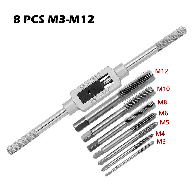 M3-M12 HSS Metric Hand Tap Set
