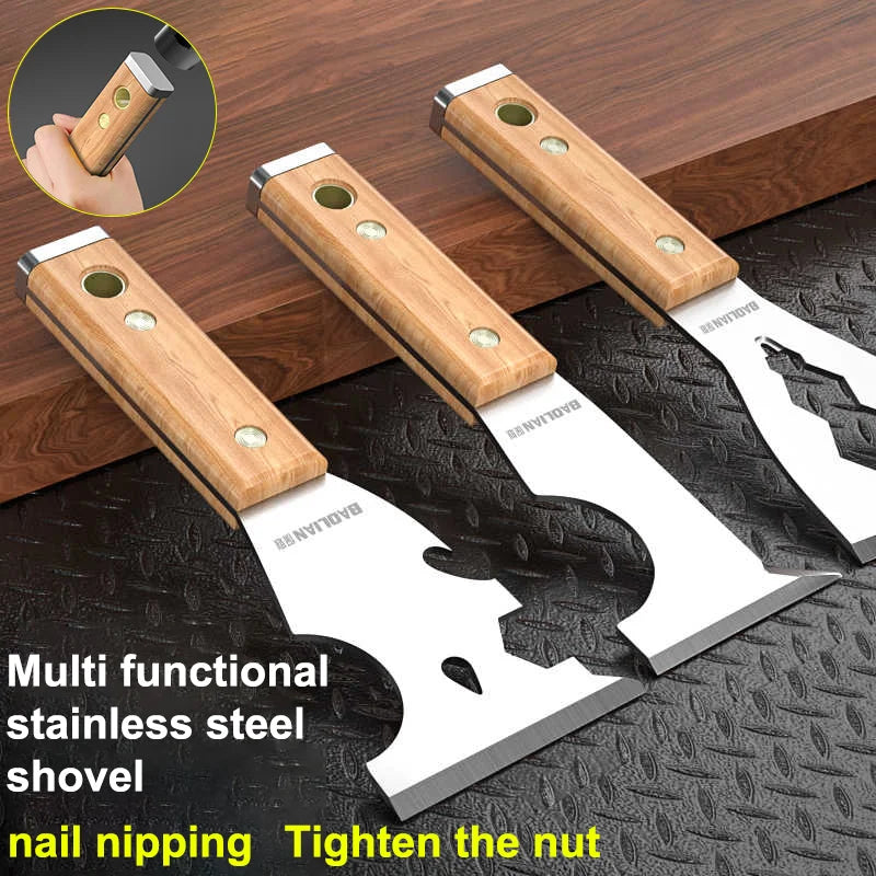 Stainless Steel Painter Scraper with Hammerhead