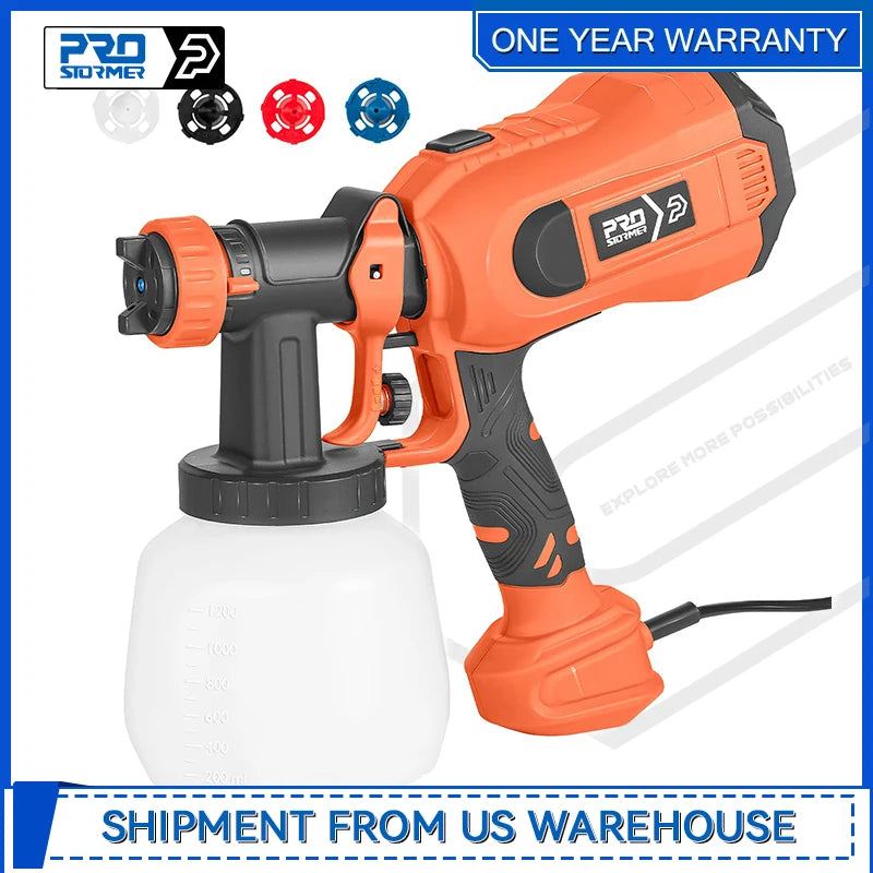 Prostormer 750W HVLP Paint Sprayer Electric Spray Gun
