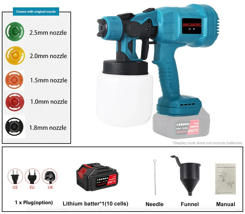 800ML Cordless Electric Spray Gun