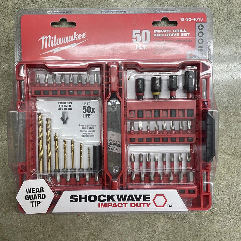 Milwaukee 48-32-4013 SHOCKWAVE 50-Piece Impact Duty Drill & Drive Bit Set