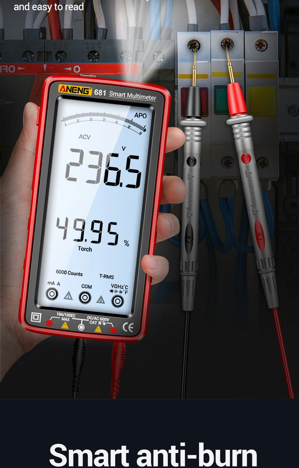 ANENG 681 Rechargeable Digital Multimeter