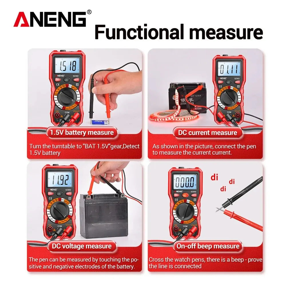 ANENG SZ302 LCD Digital Multimeter