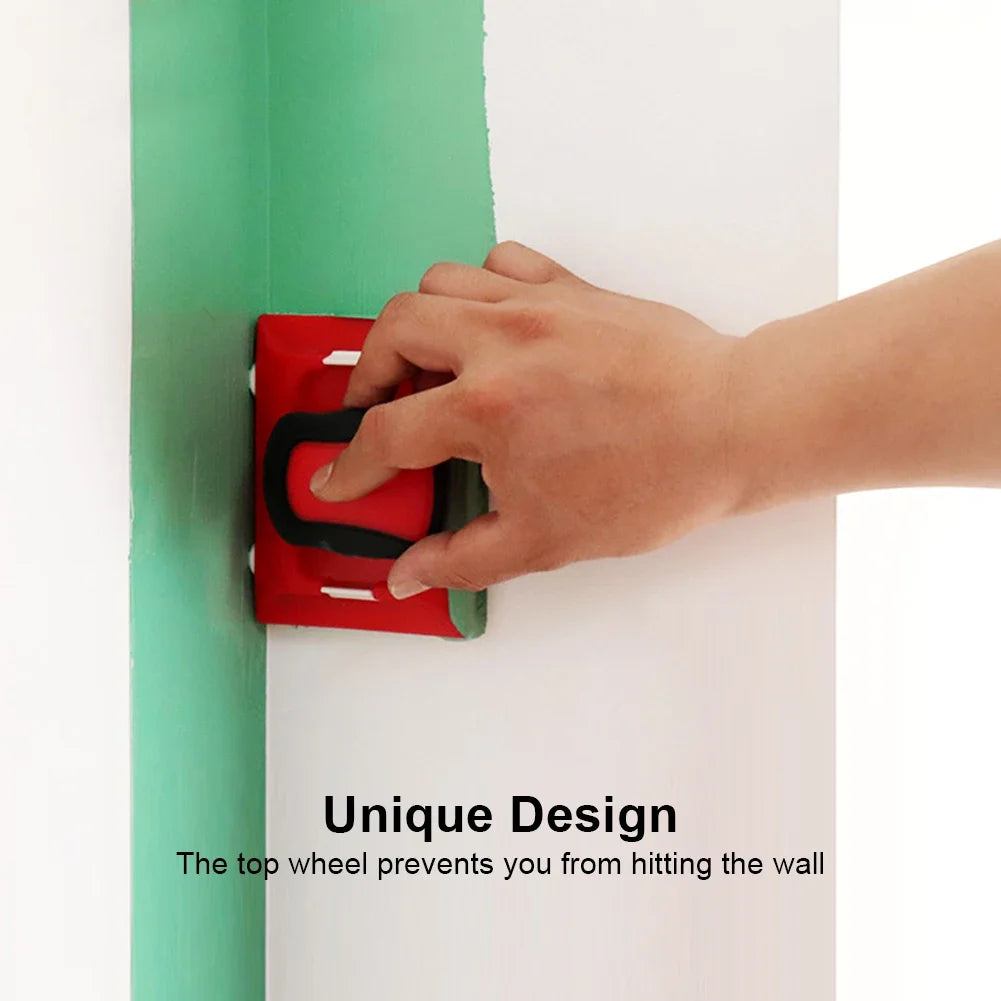 Red Paint Edger Tool – Wall & Corner Cutting-In Brush with Pad