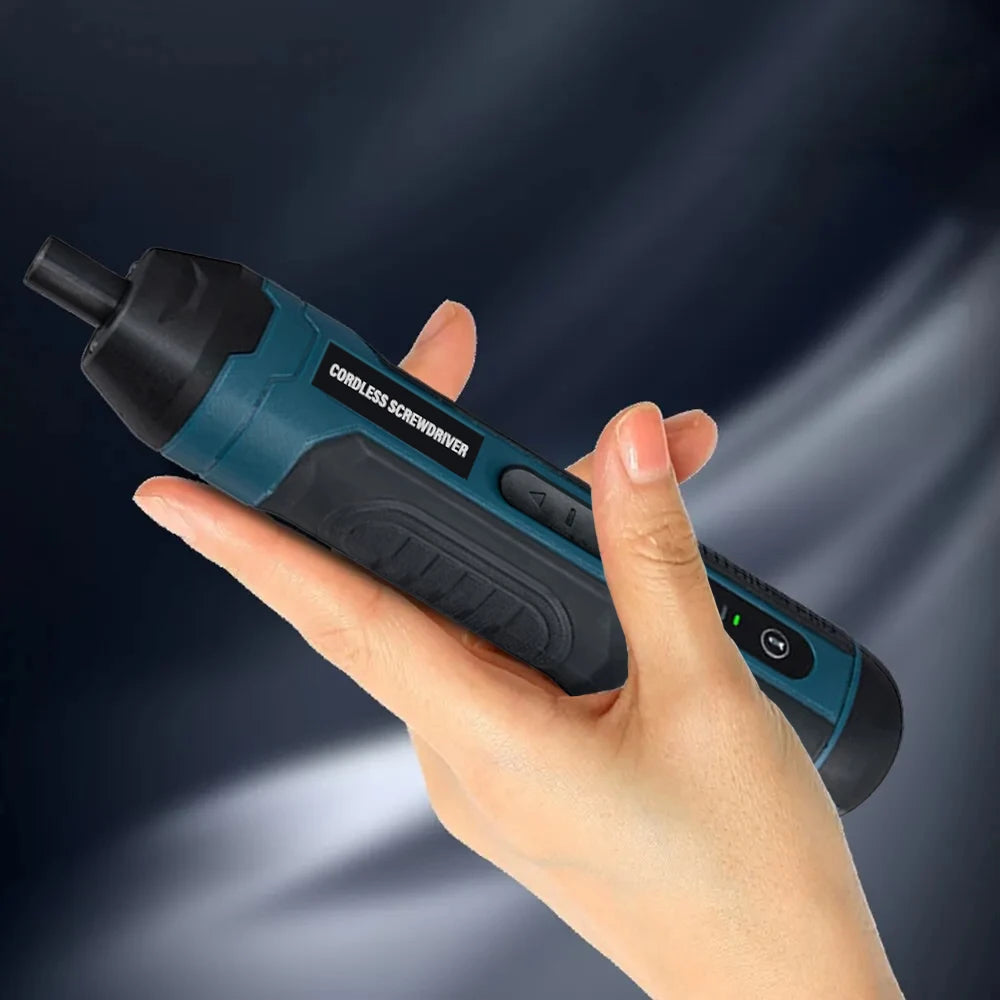 Mini Cordless Electric Screwdriver – 3.6V Rechargeable with Bits Set
