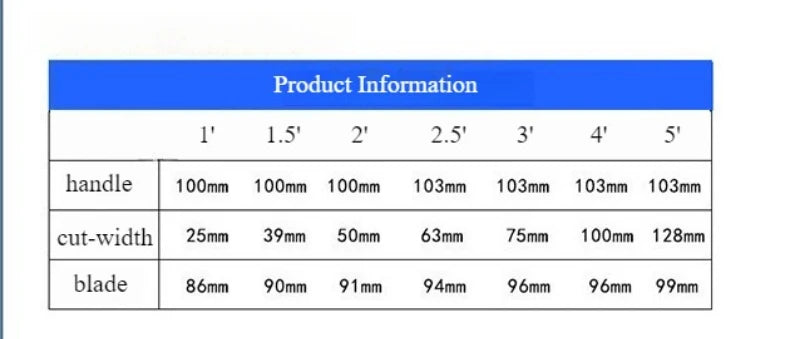 7PCS Carbon Steel Putty Knife Set