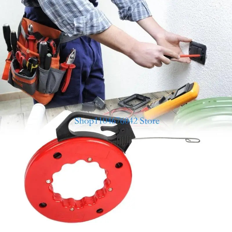 5asd Fish Tape Steel Wire Puller Electrical Wire Fish Tape Duct Rod Leads Device