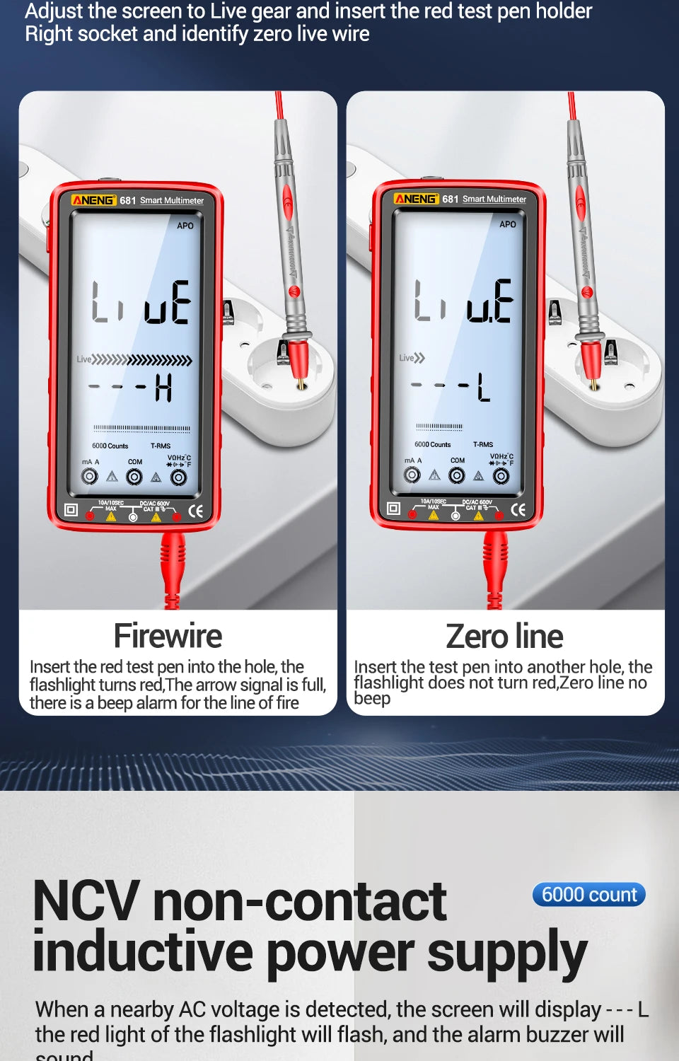 ANENG 681 Rechargeable Digital Multimeter