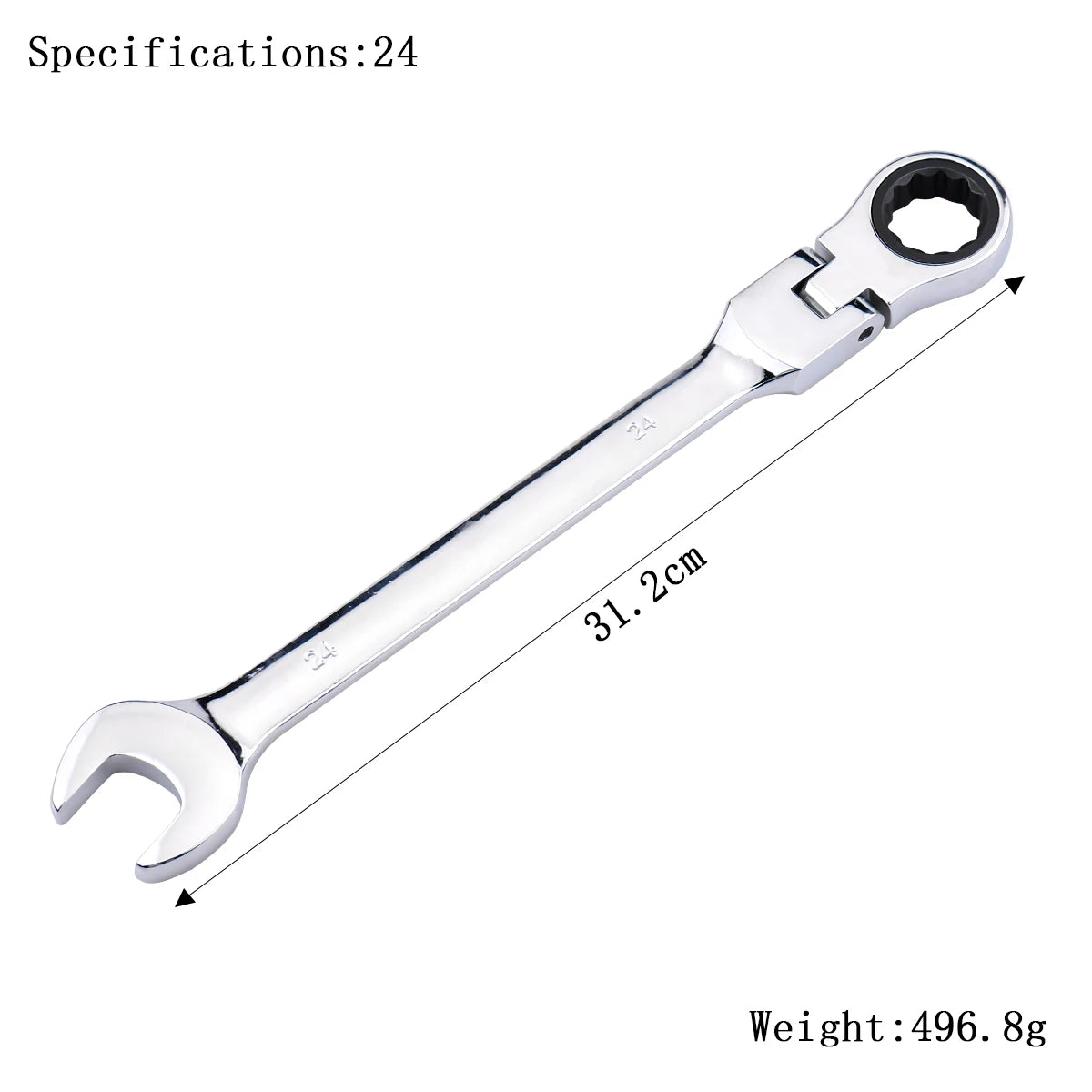 Ratchet Wrench Spanner 72-Tooth Flexible Head