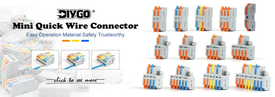 50PCS Colorful Electrical Wire Connectors – Insulated Crimp Twist Nuts