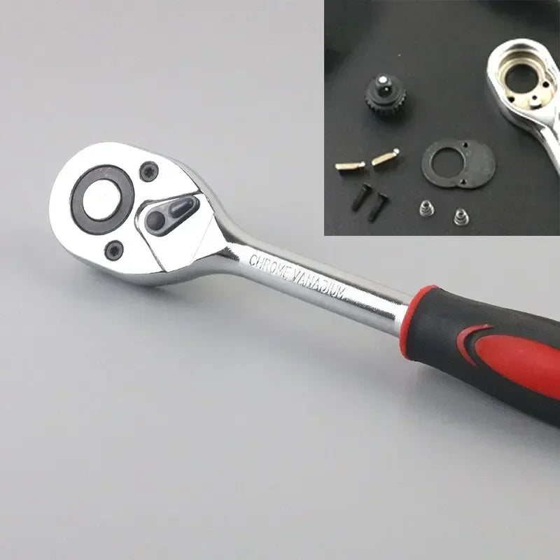 46-Piece 1/4-Inch Car Repair Socket & Wrench Tool Kit