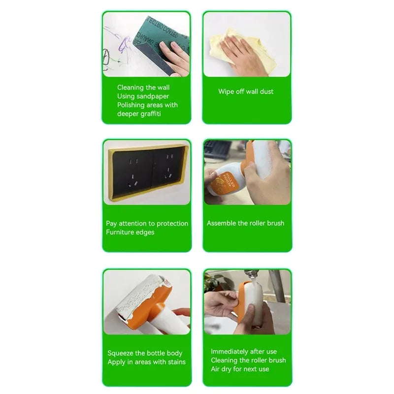 Antibacterial Wall Paint Roller Brush