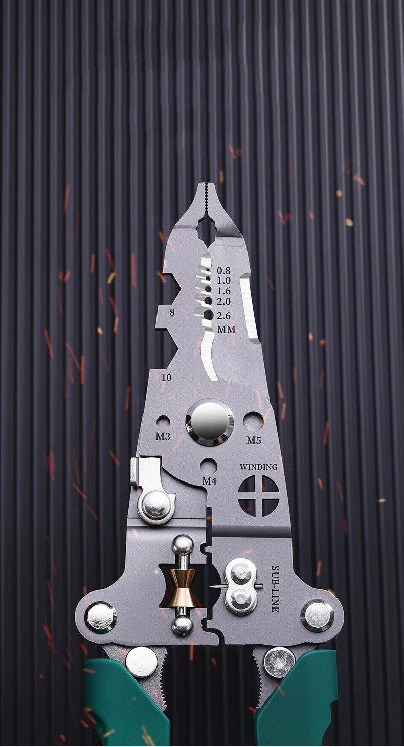 Multifunctional Wire Stripper Tool with Electrical Test Pen