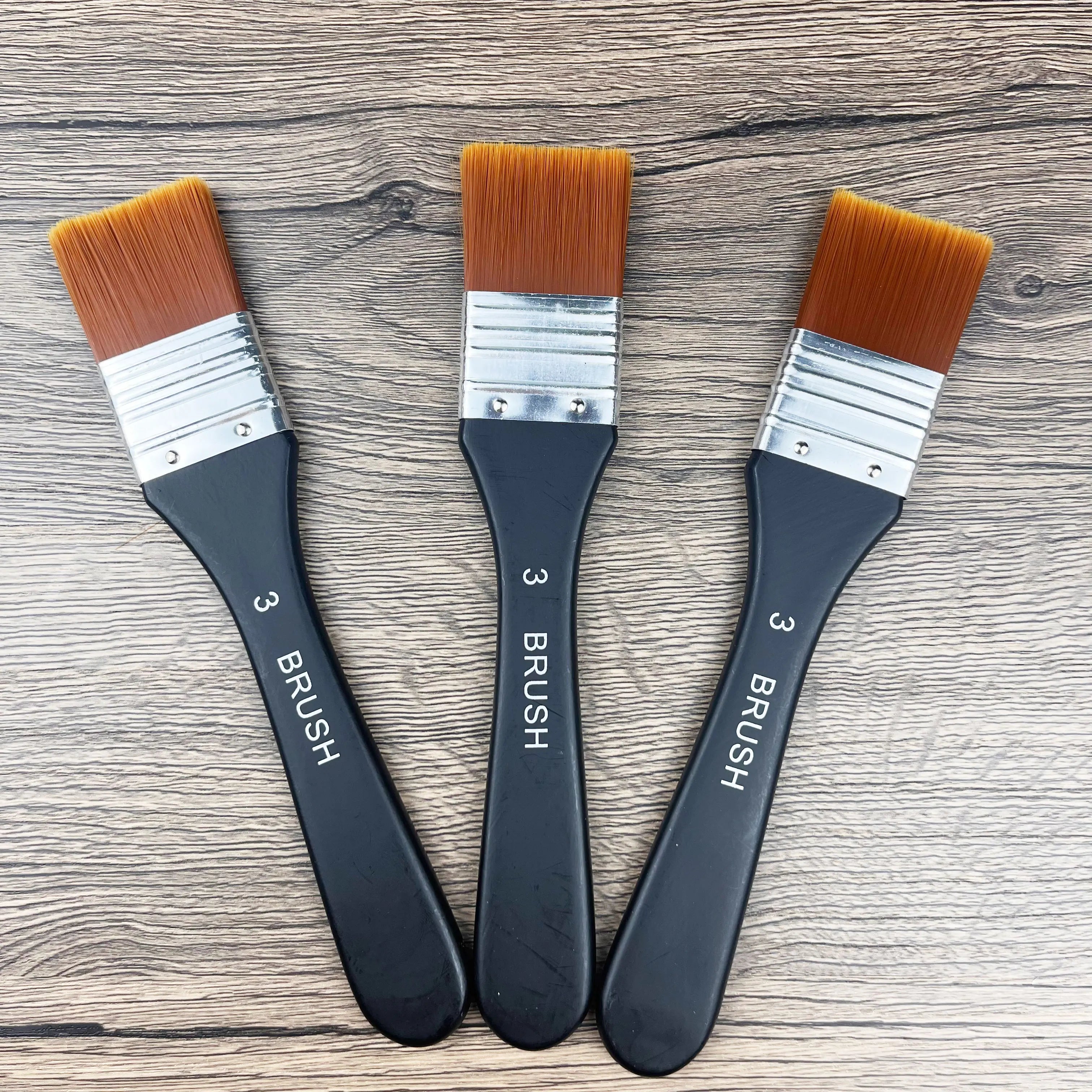 Flat Paint Brush Set – Acrylic, Oil & Gesso Painting Brushes for Artists