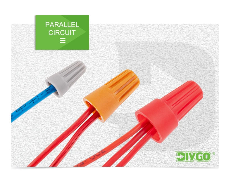 50PCS Colorful Electrical Wire Connectors – Insulated Crimp Twist Nuts