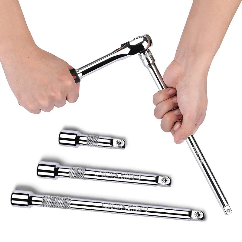 1/4" 3/8" 1/2" Drive Extension Bar Set