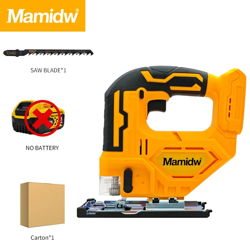 Mamidw Cordless Electric Jig Saw – 2700RPM, For Dewalt 20V Battery