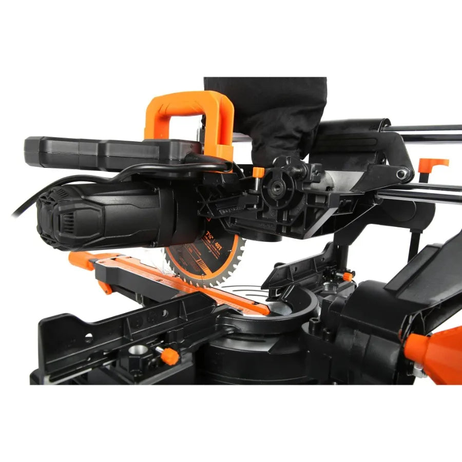 WEN 9.5A 7.25-Inch Sliding Compound Miter Saw with LED Guide