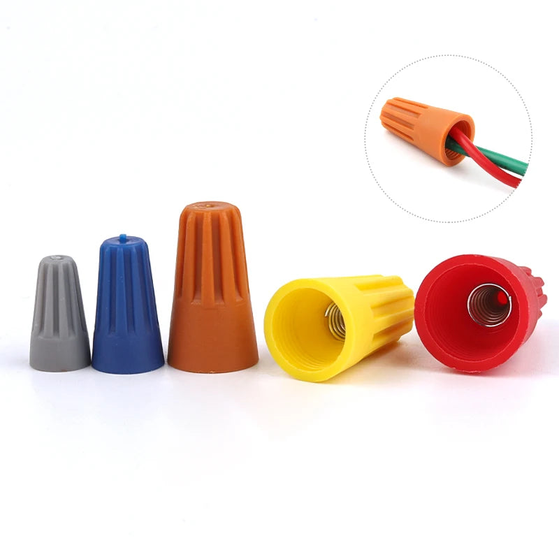 50PCS Colorful Electrical Wire Connectors – Insulated Crimp Twist Nuts
