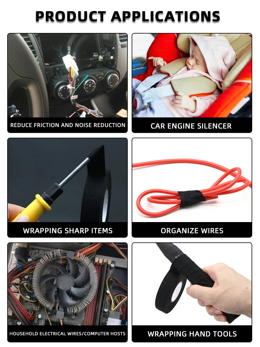 Heat-Resistant Electrical Tape – Fabric Cloth Insulation for Automotive