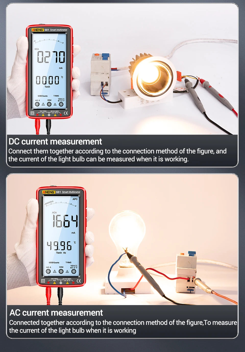 ANENG 681 Rechargeable Digital Multimeter