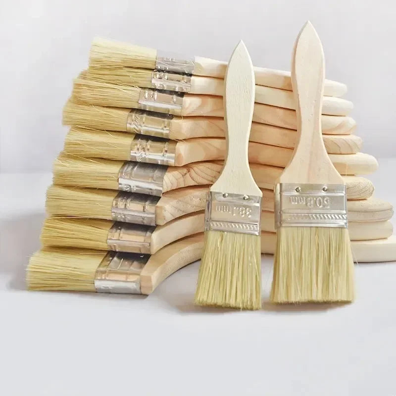 5pcs Paint Brush Set – Wooden Handle Wall & Furniture Painting Brushes